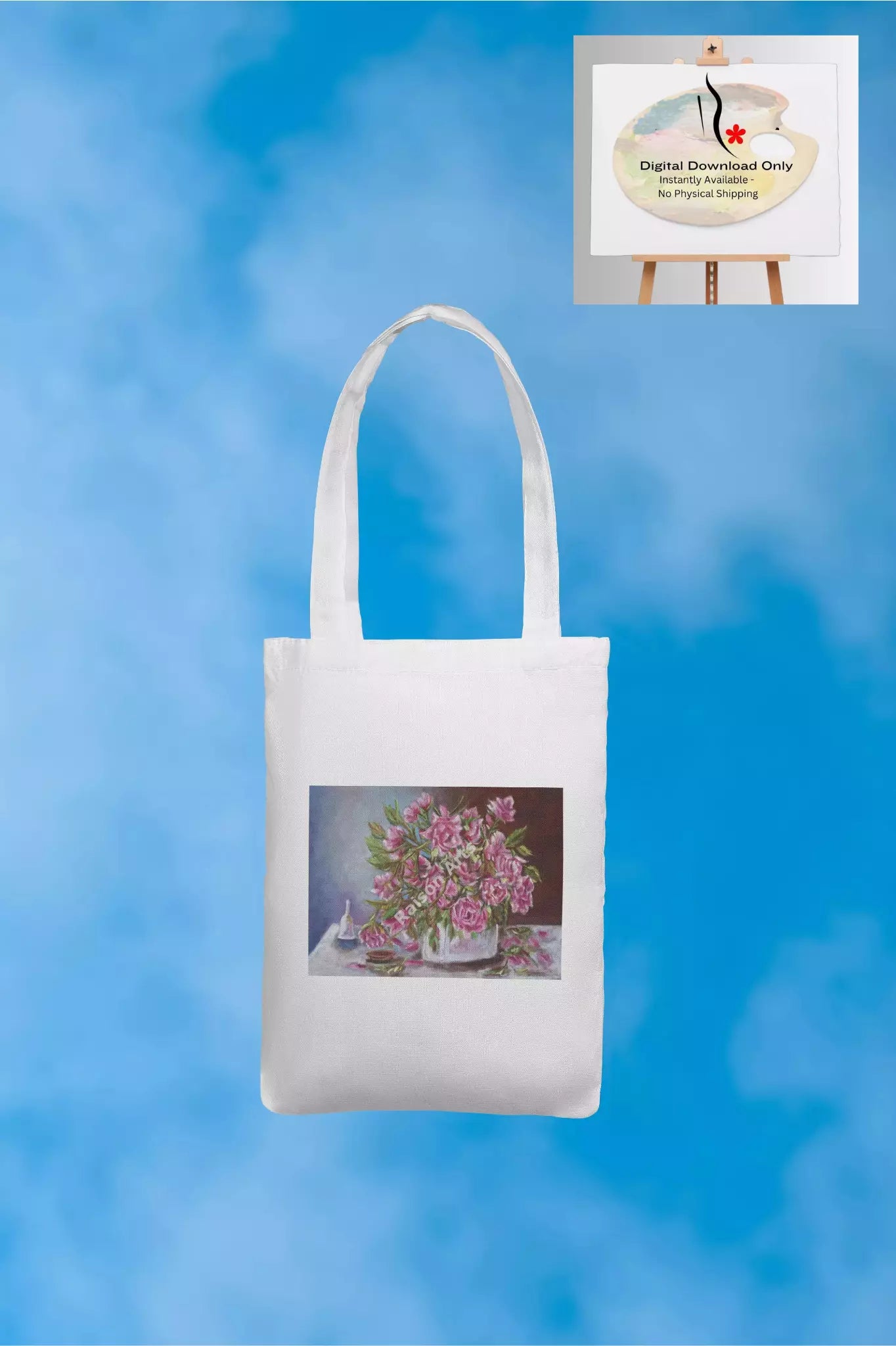 Pink Roses in a Vase with a Bell