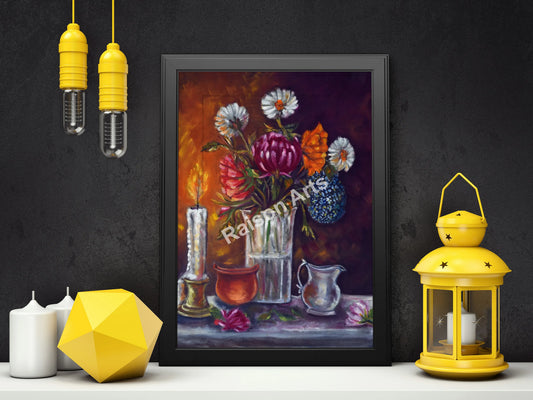 Candlelit Metals: A Symphony in Still Life