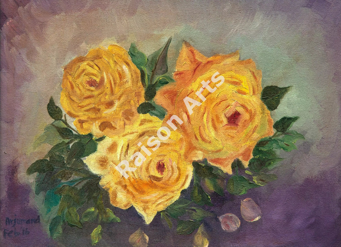 3 Yellow Roses