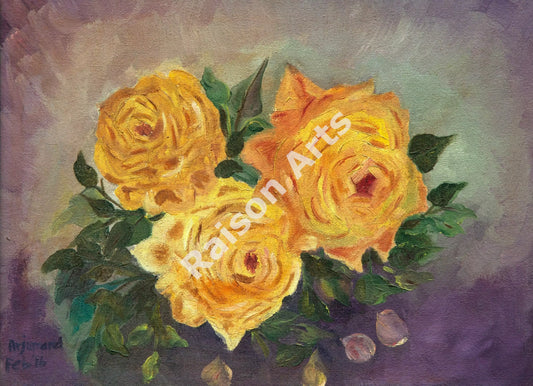 3 Yellow Roses