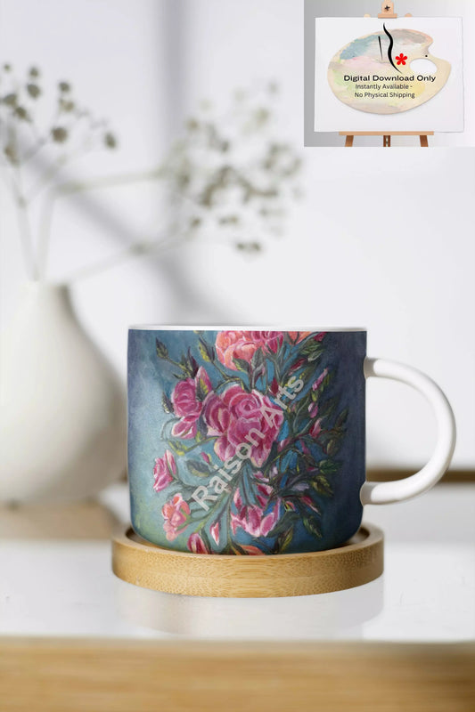 Suspended Elegance: Pink Roses