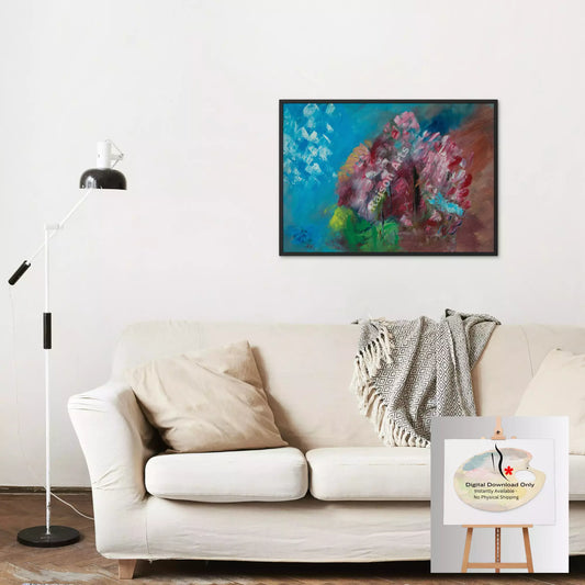 Abstract-Cherry Blossom and Snow