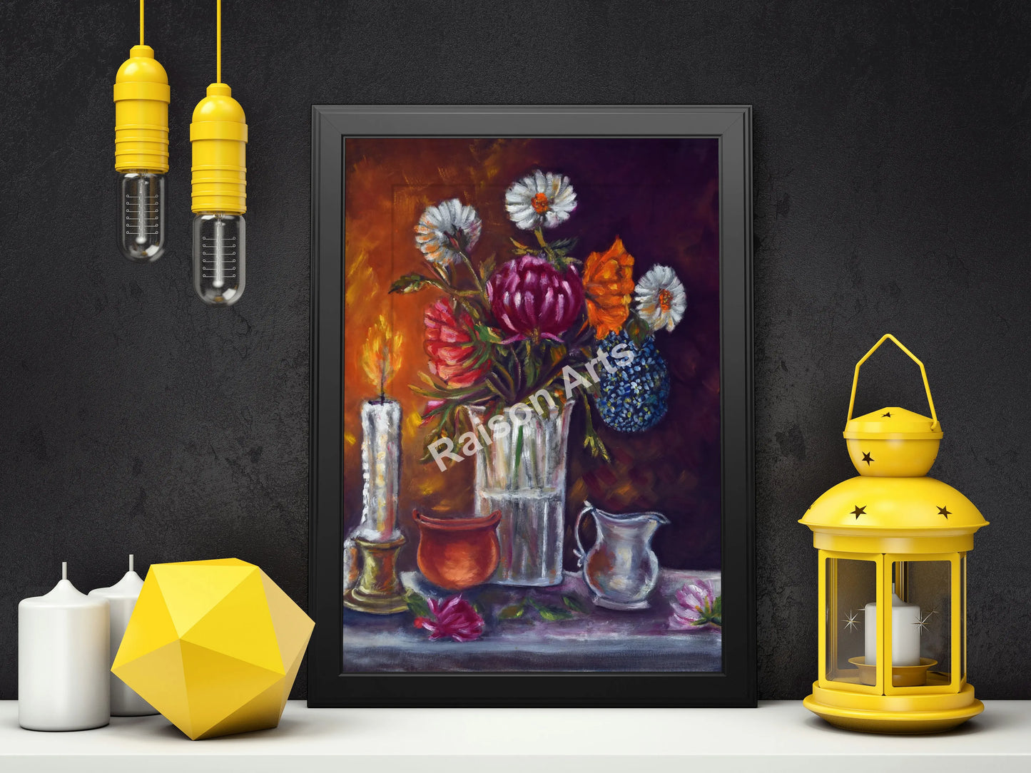 Candlelit Metals: A Symphony in Still Life
