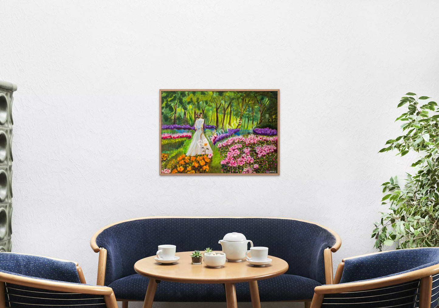 Girl in a Rose Garden